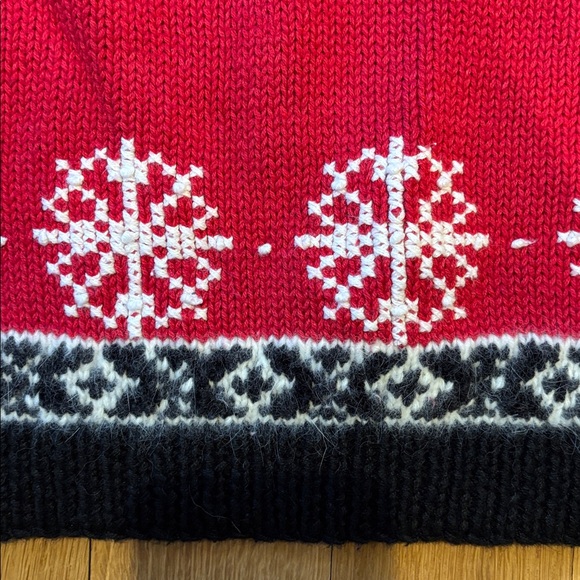 Vtg Marisa Christina Sweater Handknit Christmas Snowman Size Medium - Picture 3 of 6